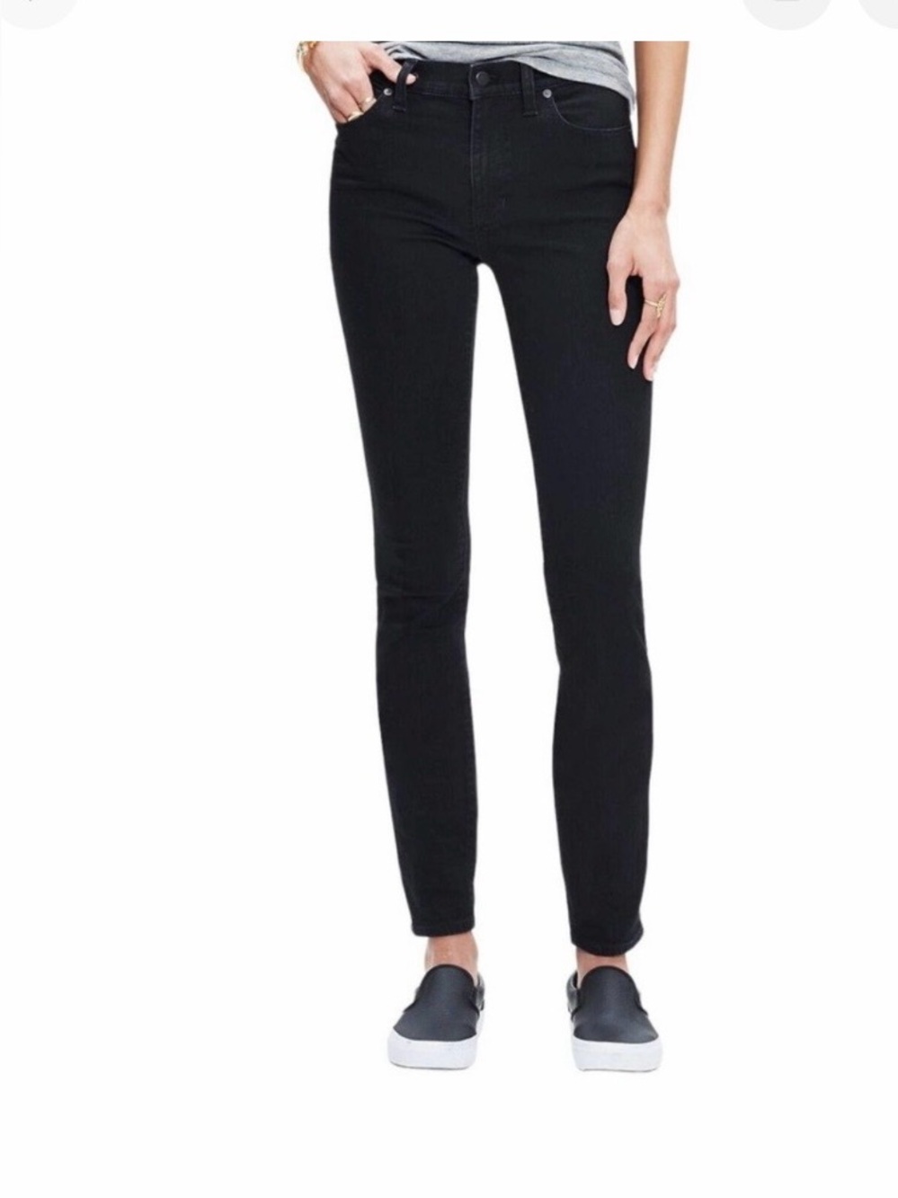 Madewell High Rise Skinny Denim Black, Size 26